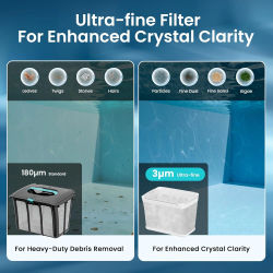 Filtro ultrafino de 3 µm y cesta de filtro de 180 µm para el robot limpiador de piscinas Aiper Scuba S1, Scuba S1 2025, tela para la cesta del filtro, marco