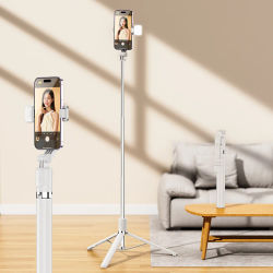 Trípode Selfie Stick Inalámbrico de 1700 mm para Teléfono Inteligente, Soporte Extensible y Plegable para Teléfono, Monopié Portátil con Disparo Estable