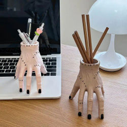 Adorno de Mano Rota de Adam para Halloween. Decoración de Jardín: Maceta con Forma de Mano de Astor, Maceta para Plantas Carnosas, Soporte para Bolígrafos con Diseño de Palmera Espeluznante,