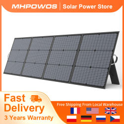 Panel Solar Plegable MHPOWOS de 220W, Kit de Cargador Solar de 40V, Cargador Solar Impermeable de Respaldo para Estación de Energía y Camping