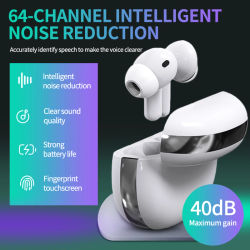 Audífono Digital Bluetooth de 64 Canales, Auriculares para Sordera, Invisibles, Recargables, Amplificador de Sonido Profesional para Pérdida Auditiva