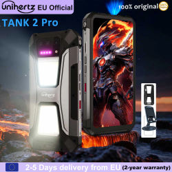 Unihertz 8849 Tank 2 PRO, teléfono inteligente resistente con Android 14, proyector, 24GB + 512GB, batería de 23800mAh, cargador de 120W, pantalla de 6.79 pulgadas y 120HZ.