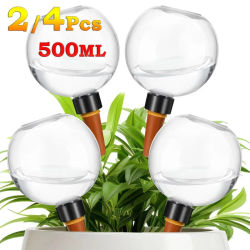 Bola de Riego Automática de 500 ml, Paquete de 2/4 | Sistema de Riego por Goteo para Plantas