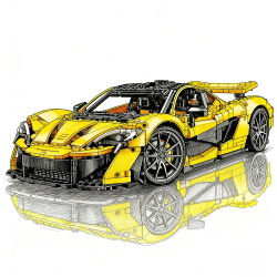 2025 nueva tecnología supercoche 3893 Uds grupo mecánico modelo de coche bloques de construcción muebles para el hogar juguetes de montaje regalos de cumpleaños