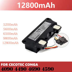 Original CECOTEC CONGA 4090 4490 4590 4690 accesorios de Robot aspirador repuestos herramienta 12800mAh batería de repuesto