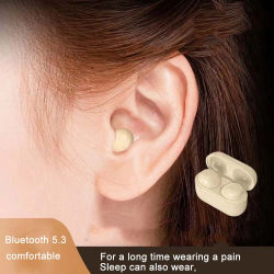 Mini Auriculares Bluetooth invisibles, Auriculares para dormir, Auriculares inalámbricos para dormir, reducción de ruido con micrófono y caja de carga