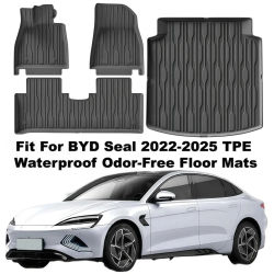 Para BYD Seal 2022-2025 TPE negro alfombras de suelo personalizadas ecológicas alfombrilla para maletero accesorios para coche para todo tipo de clima