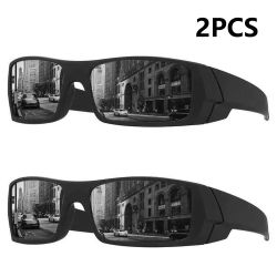 2 uds gafas de sol polarizadas deportivas para hombres gafas de sol de moda para hombres protección UV400 ciclismo correr conducción escalada pesca
