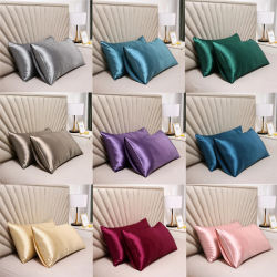 Funda de almohada de seda 100% de 3 tamaños, funda de almohada de satén sedoso para el cabello, funda de almohada cómoda, fundas de almohada para decoración del hogar