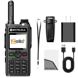 Radio Walkie Talkie MOTOLOLA 2G 3G 4G con Red Zello Global POC, Alcance Ilimitado, 6000mAh, Bluetooth, Wi-Fi