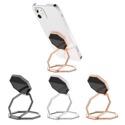 Soporte de anillo para teléfono con rotación de 360 grados, soporte de dedo de Metal con rotación, soporte de escritorio plegable magnético, soporte ultrafino para teléfono inteligente