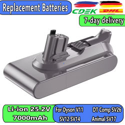 Batería de Repuesto de 21.6V 6000mAh para Aspiradora Inalámbrica Dyson V11 SV14 SV17 Fluffy Motorhead