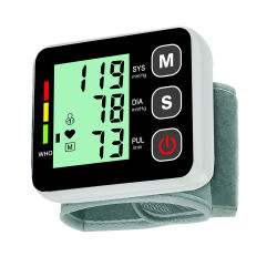 Monitor de presión arterial automático de muñeca, esfigmomanómetro Digital médico PR, frecuencia cardíaca, pulso, tonómetro, cuidado de la salud