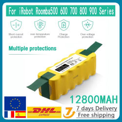 Batería Recargable para iRobot Roomba, 14.4V 12800mAh, Compatible con las Series 500, 550, 560, 600, 650, 698, 780, 876, 900, para Aspiradoras
