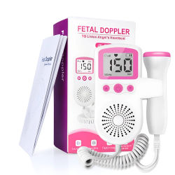 Doppler Fetal LCD de 3,0 MHz, Detector de ritmo cardíaco Prenatal para bebés, Sonar para el hogar, estetoscopio Doppler, Monitor Fetal para mujeres embarazadas