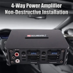 AMPLIFICADOR DE POTENCIA para coche Clase AB, 4x60W, instalación no destructiva, altavoz de Audio DSP para coche para Android, amplificador dedicado de pantalla grande