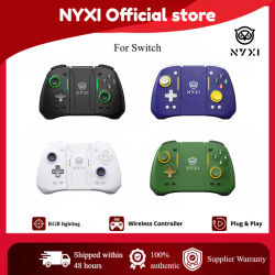 Controlador de juego inalámbrico Bluetooth NYXI Hyperion pro negro - Gamepad compatible con Nintendo Switch para una experiencia de juego mejorada