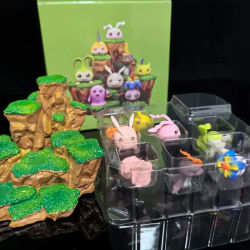 Figuras digitales bonitas de dibujos animados para mascotas, 8 Uds., escritorio para bebés, para niños pequeños, en Stock, bonitos regalos para festivales de cumpleaños