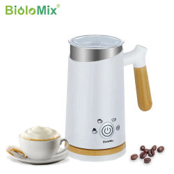 BioloMix NUEVO Calentador automático de espuma de leche fría y caliente para café con leche, máquina de espuma para café, chocolates calientes, capuchino
