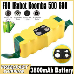 Batería recargable para aspiradora Roomba, Pila de 14,4 V, 3800mAh, serie irobot, 500, 550, 560, 600, 650, 698, 780, 980, 976