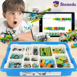 WeDo 2,0 Core Set Robot de programación STEAM 45300 bloques de construcción electrónicos DIY juguetes educativos regalo para chico sin caja de almacenamiento