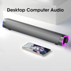 Barra de altavoces Bluetooth Niye con subwoofer, sonido estéreo, USB con cable para PC, portátil, MacBook, audio de escritorio
