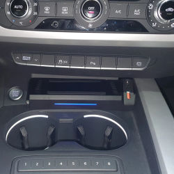Cargador inalámbrico para coche de 15W, cargador rápido para teléfono, placa de carga, soporte de carga para Audi A4 B9 S4 RS4 A5 2017-2021