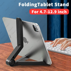 Soporte portátil para monitor y soporte para tableta, ajustable, plegable, para la mayoría de tabletas de 7 a 12 pulgadas, Kindle Fire y teléfonos inteligentes