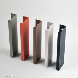 Manijas de armario invisibles minimalistas sin taladro 80-1200mm, tiradores de puertas de armario y herrajes para cajones de aleación de aluminio, manijas para muebles