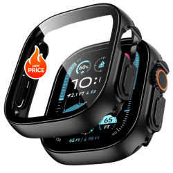 Vidrio templado + funda para Apple Watch Ultra 2 49mm correa smartwatch PC parachoques + cubierta protectora de pantalla Aple Watch Ultra 3 accesorios