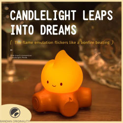 Luz nocturna para fogata, lámpara segura de silicona suave, decoraciones con temporizador, decoración de cabecera regulable, regalos de Halloween para niños y bebés