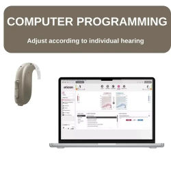 Audífonos Oticon Jet 1 Jet 2 BTE de 48 Canales para Pérdida Auditiva Severa, Soporte para Tinnitus, Transmisión de Sonido, Bluetooth