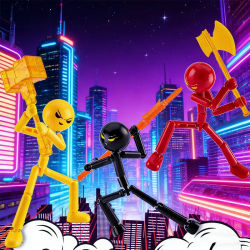 HUAHUASet Figura de acción Stickman impresa en 3D de juguete con articulaciones móviles, maniquí robot ensamblado novedosoHUAHUA