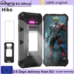 Unihertz Hike 8849 Smartphone resistente Android 14 con linterna de 200 metros 23800mAh altavoz dual 24GB 512GB G200 CPU NFC