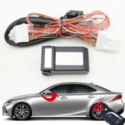 Carpeta de espejo retrovisor lateral Exterior LHD, módulo adaptadores de enchufe de control remoto con llave desplegable para Lexus IS 250 300h 2014-2023