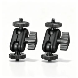 Brazo Mágico de Doble Rótula para GoPro, Insta360, DJI, DSLR, Monitor, Luz de Video, Micrófono, Trípode, Montura de Tornillo de 1/4, Accesorios para Cámaras de Acción