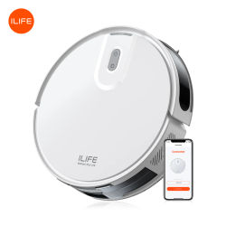Aspiradora robot ILIFE V20, succión de 5000 Pa, navegación inteligente SOF LiDAR, control por aplicación, limpieza personalizable, autorecargable