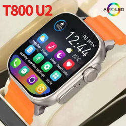 2025 T800 2 reloj inteligente hombres 49mm serie 8 2,3 "pantalla AMOLED NFC brújula impermeable para Apple Watch IWO Ultra 8 Smartwatch