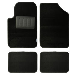 ENERFERO-Alfombra coche,Juego 4 de Alfombrillas Universales para coche, accesorios para el interior,Antideslizantes-4 Piezas