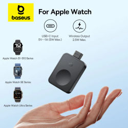 Cargador inalámbrico magnético Baseus MagPro para E-Watch 2,5 W para Apple Watch S1-S10 Series SE Series Ultra Series