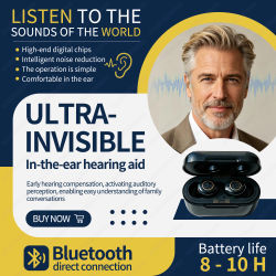 Nuevo Audífono Bluetooth de 16 Canales Recargable de Alta Calidad, Amplificador de Sonido para Sordera con Cancelación de Ruido