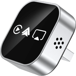 Adaptador Inalámbrico 4 en 1 para CarPlay con Bluetooth y Duplicación de Pantalla, Conector Inteligente Plug-and-Play para Automóvil, Versión 2026 Recién Actualizada