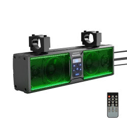 Altavoces con Control remoto Bluetooth, actualización UTV, iluminación LED Bluetooth resistente al agua, Compatible con Polaris RZR para Can-Am X3