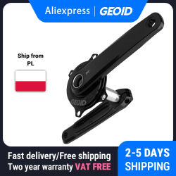 Medidor de Potencia para Bicicleta de Carretera GEOID PM500, 110BCD, 4 Pernos, Eje de 24 mm, Compatible con ANT+ y Bluetooth, Compatible con Shimano