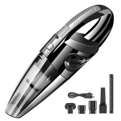 Aspiradora inalámbrica de mano recargable para coche, aspirador potente de succión ciclónica, carga rápida para el hogar, pelo de mascotas