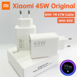 Cargador Original XIAOMI de 45W 33W con Carga Turbo Rápida, Cable USB C, Adaptador de Viaje para Mi 11, 10t Pro, 10, 11s, Poco M7, X7, X5, X3, Redmi Note 15