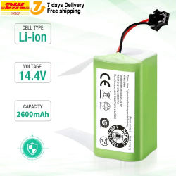 Batería de Repuesto Original de 14.4V 2600mAh para Conga Excellent 990 1090 1790 1990 Deebot N79S N79 DN622 Robovac 11 Tesvor X500