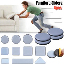 4 unids/set almohadillas deslizantes para patas de muebles antiarañazos fácil de mover muebles pesados almohadilla móvil gruesa estera protectora de suelo antiabrasión