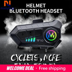 Auriculares Bluetooth para Casco de Motocicleta Y10, Impermeables, con Reducción de Ruido, Auriculares Suaves para Motociclismo