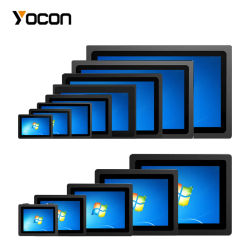 Monitores Táctiles Capacitivos de 10.4~21.5 Pulgadas, Pantallas Integradas HD con Montaje, Resistentes al Agua IP65